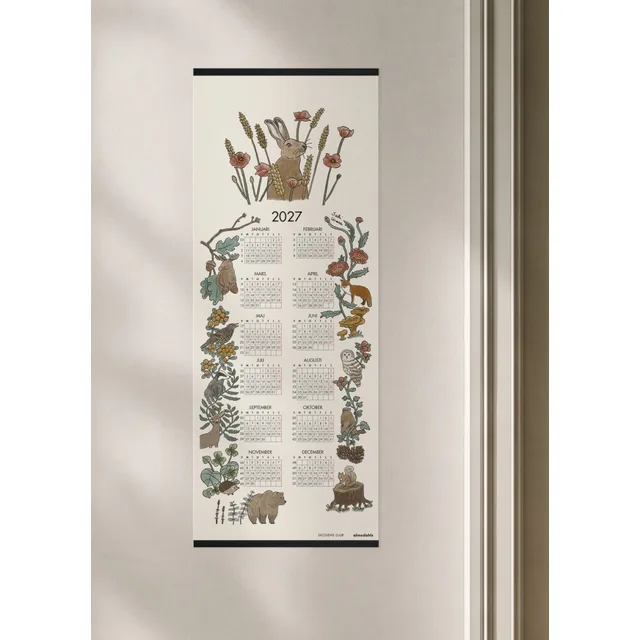 Almedahls kalender 2027 – Skogens djur