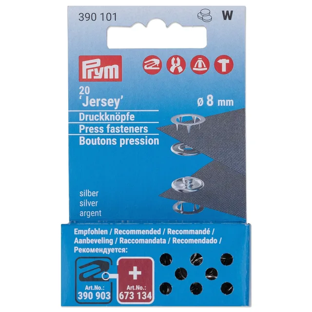 Nittryckknapp 8mm refil 20st