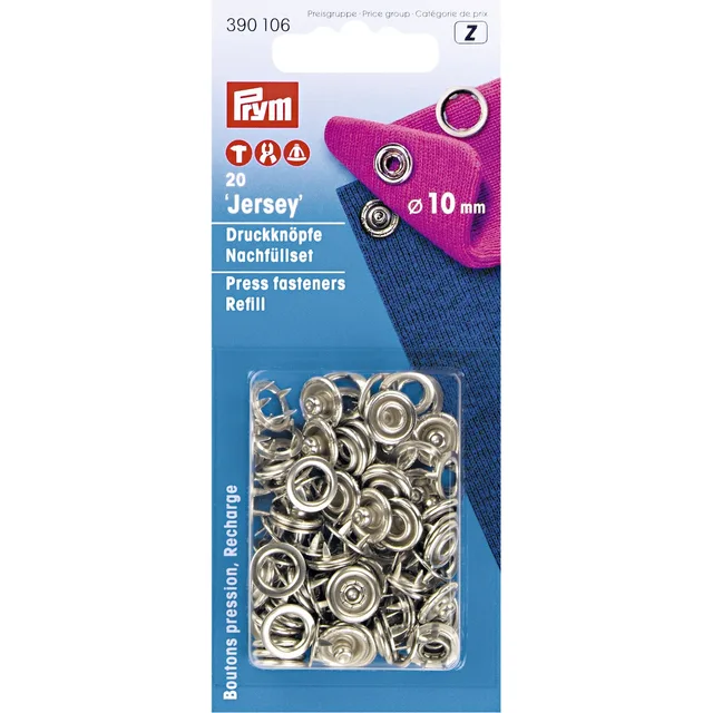 Nittryckknapp 10mm refil 20st