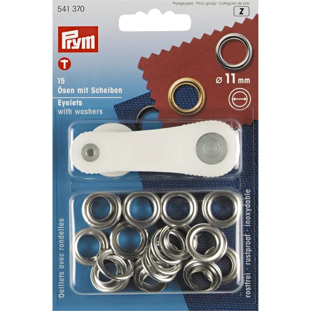 Öljetter 11mm – Silver 15st