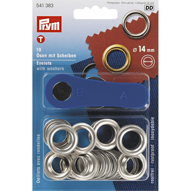 Öljetter 14mm – Silver 10st