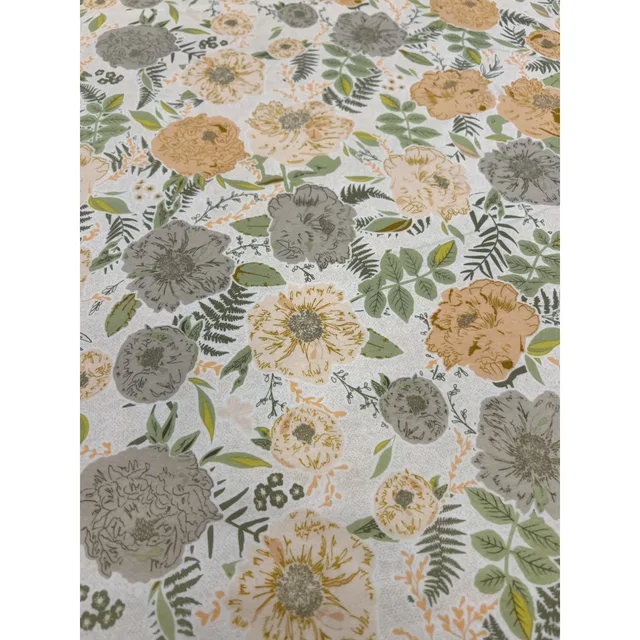 Mönstrad bomullstrikå – Blommor pastell