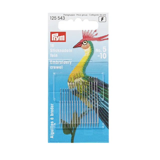 Brodernål Nr.5-10 - 16st