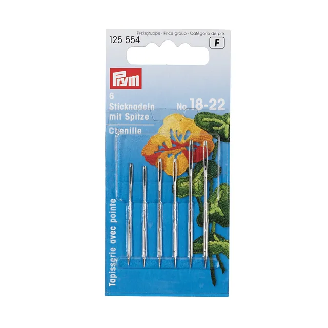 Brodernål Nr.18-22 - 6st