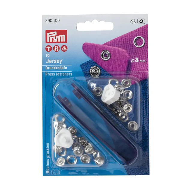 Nittryckknappar ring 8mm