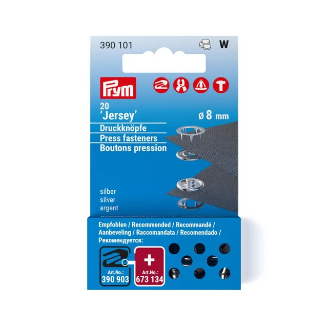 Nittryckknappar ring 8mm – 20st refill (utan verktyg)
