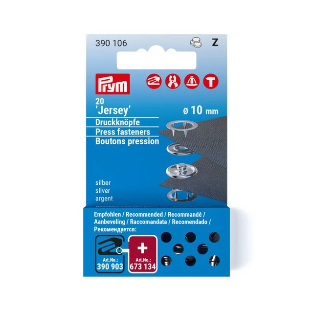 Nittryckknappar ring 10mm – 20st refill (utan verktyg)