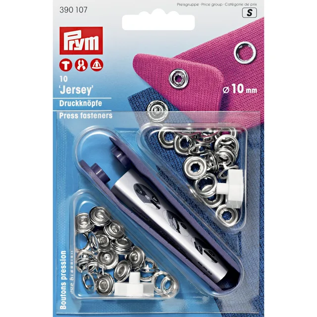 Nittryckknappar ring 10mm