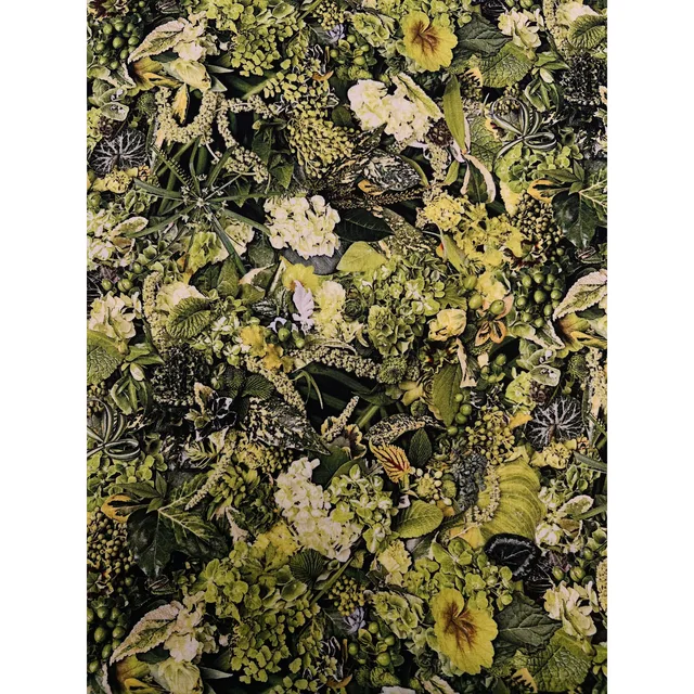 Mönstrat bomullstyg 110cm br. – "hand picked - First light"