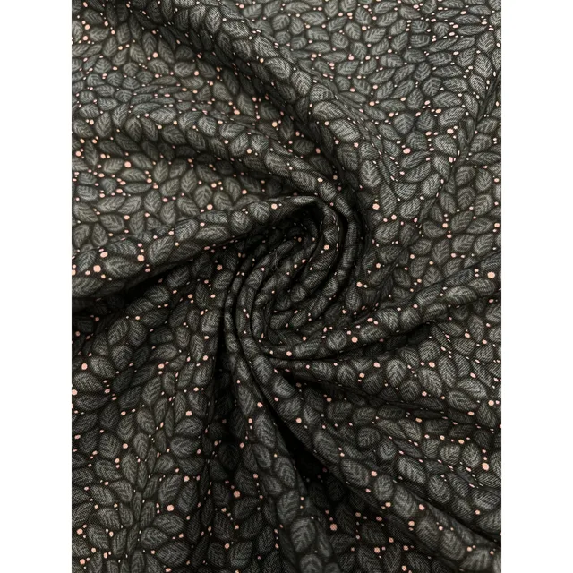 Mönstrat bomullstyg 110cm br. – "falling leaves"