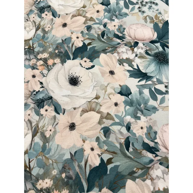 Mönstrad viskosjearsy – Stora blommor