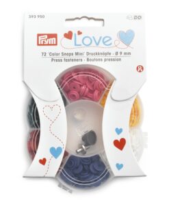 Mixade färger 72st mini snaps 9mm