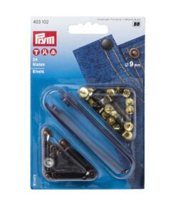 Nitar 9mm svart/antikkoppar 24st