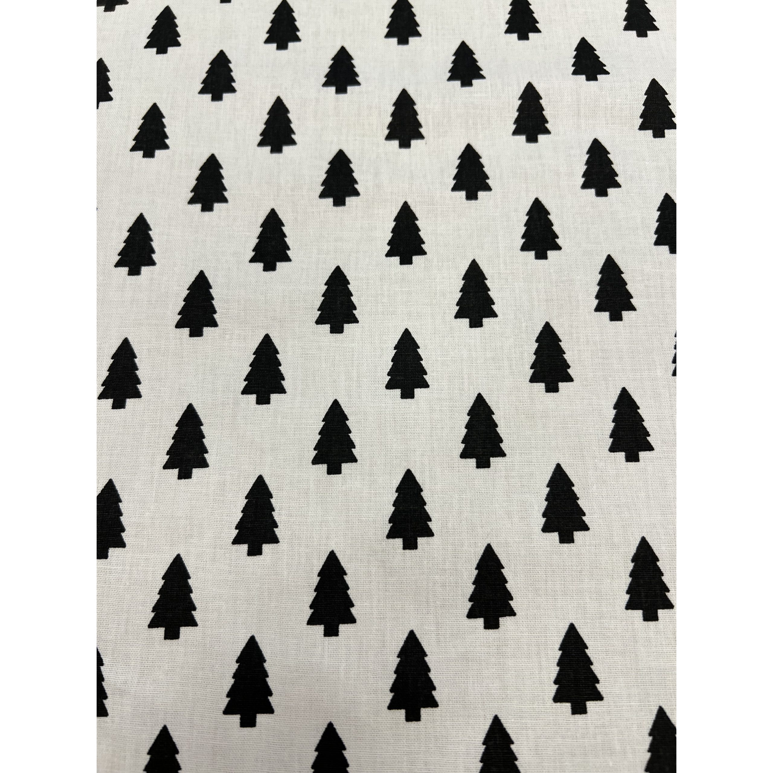 Jultyg - Granar svart på vit botten - Bild 2